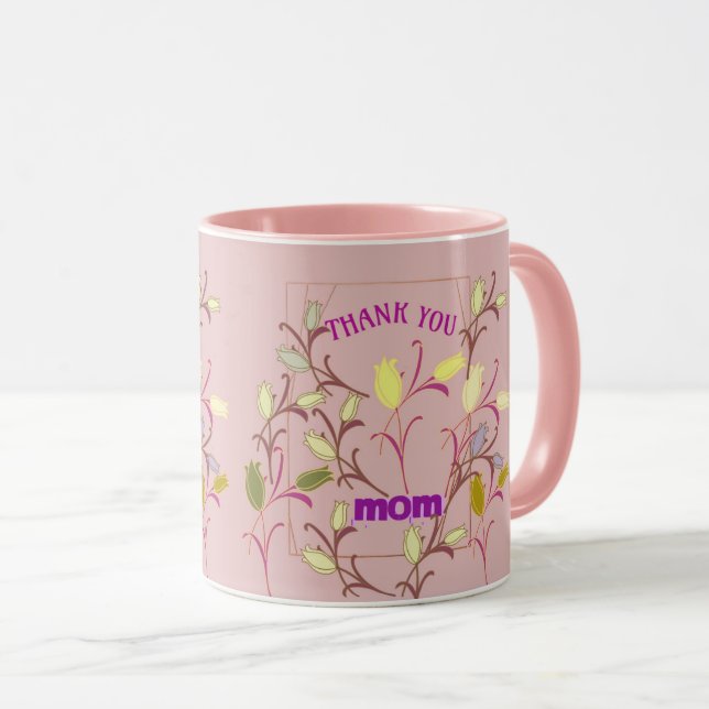 TACK MAMMA MUG SIMPLE KONST GÅVA FÖR NÅGON GÅNG 20 MUGG (Framsida höger)
