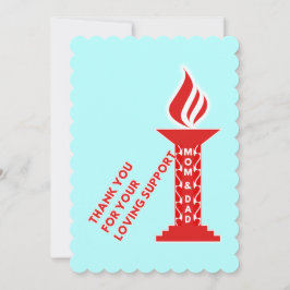 Tack, Mamma och Pappa, för ditt stöd för ditt uppe Tack Kort