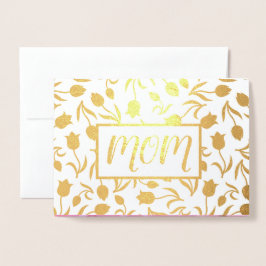 Tack, Mamma. Tulip Painting Luxury Folierat Kort