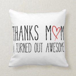 Tack mamma, vände jag ut fantastisk kudde