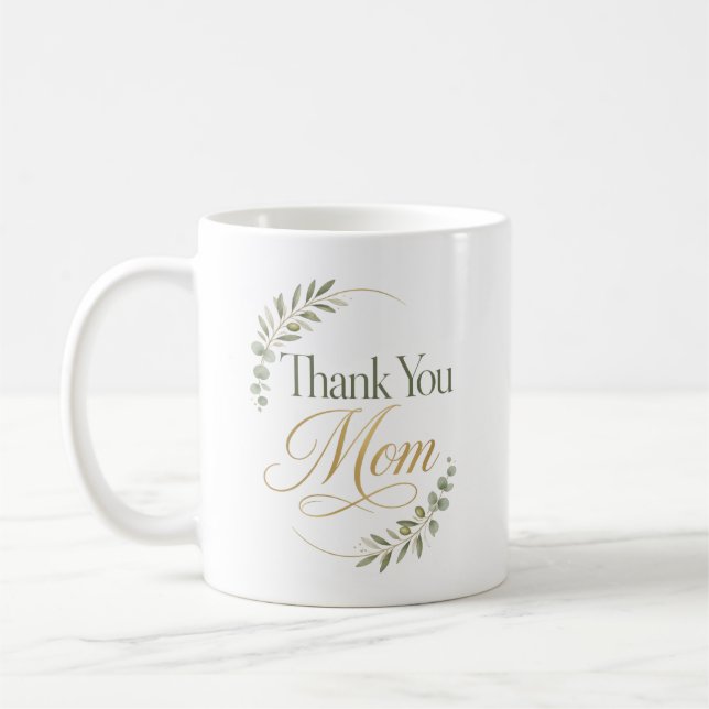 Tack Mammas Födelsedags Botaniska Kaffemugg (Vänster)