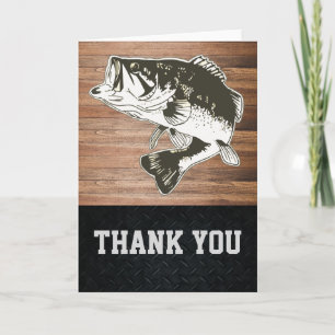 Tack Manar Bass Fishing Rustic Sports Hobby Kort