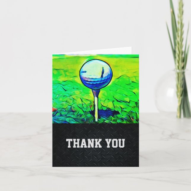 Tack Manar Golfing Note Card (Framsida)