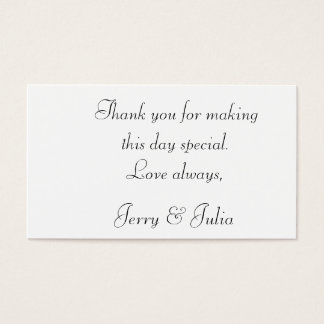 Tack märkre 2 sida visitkort