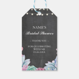 Tack Märkre Favor Pastel Succulent-Möhippa Presentetikett