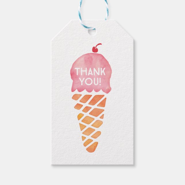 Tack märkre | Favorittaggar | Rosa Glass Presentetikett (Framsidan)