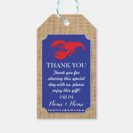 Tack Märkre Kräftor Boil Lobster Beach Wedding Presentetikett