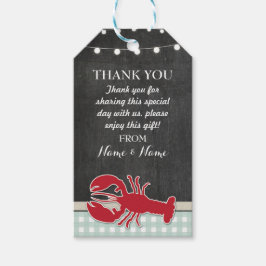 Tack Märkre Kräftor Boil Lobster Beach Wedding Presentetikett
