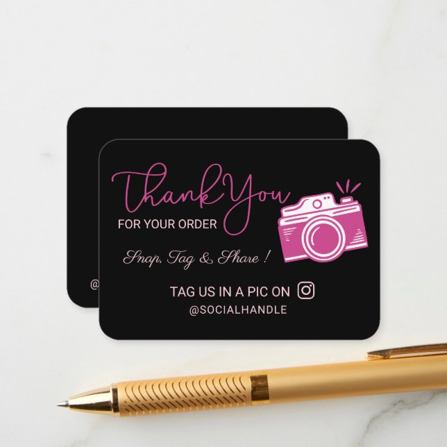 Tack, Märkre och  Social Media Camera Tilläggskort (Fram/Back In Situ)