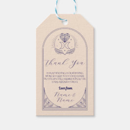 Tack Märkre Tarot Bröllop Stars Heart Måne Presentetikett