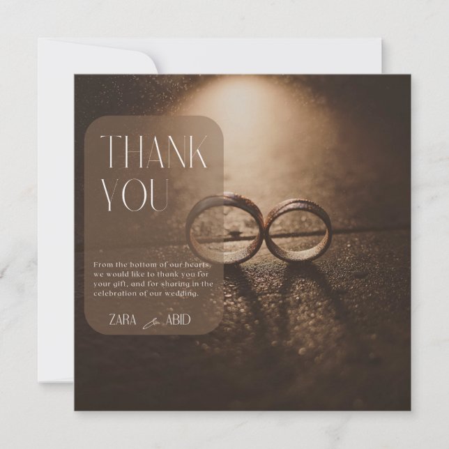 Tack massage Love's Eternal Promise-kort Inbjudningar (Framsida)