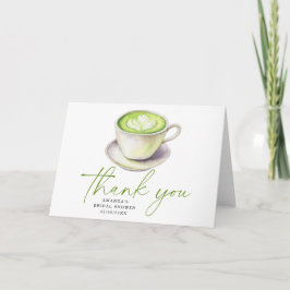 Tack Matcha Te Bröllopsdusch Kort