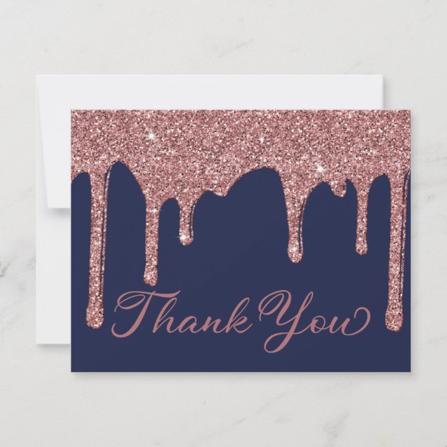 Tack med drivrutiner för chic Navy Blue Ro Glitter (Framsida)