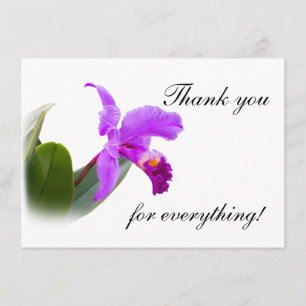 Tack med orchiden kort