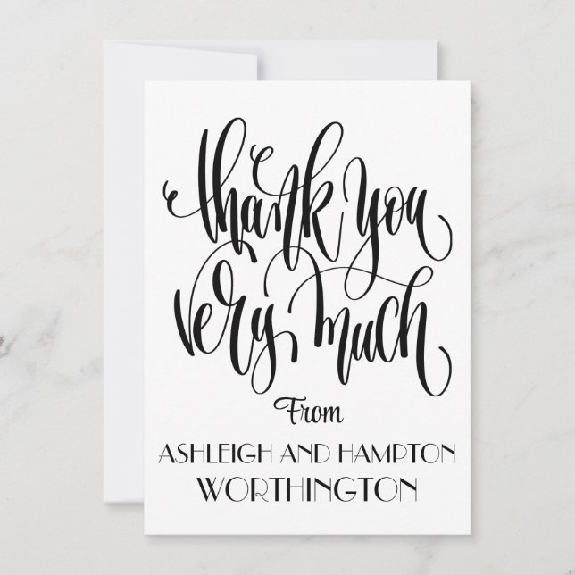 Tack med platta kort (Framsida)