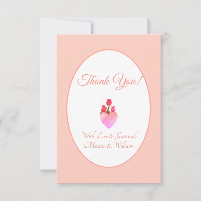 Tack med rosa hjärta (Framsida)