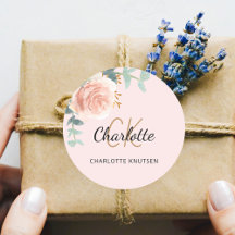 Tack med roséguld och eukalyptus i blushrosa blomm