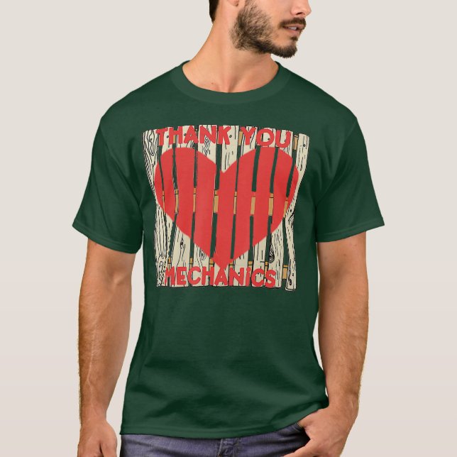 Tack Mekanisk avskrivning av medarbetare T Shirt (Framsida)