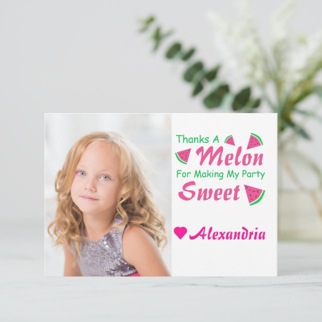 Tack Melon Watermelon (Stående Fram)