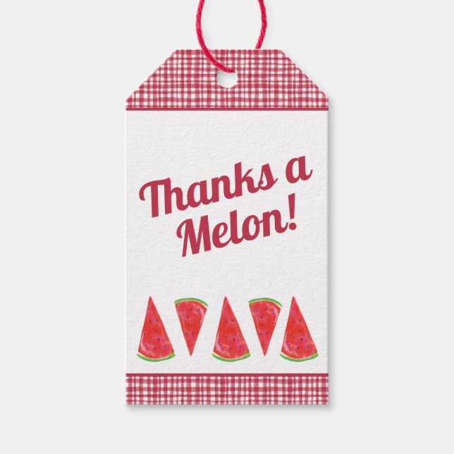 Tack Melon Watermelon Presentetikett (Framsidan)