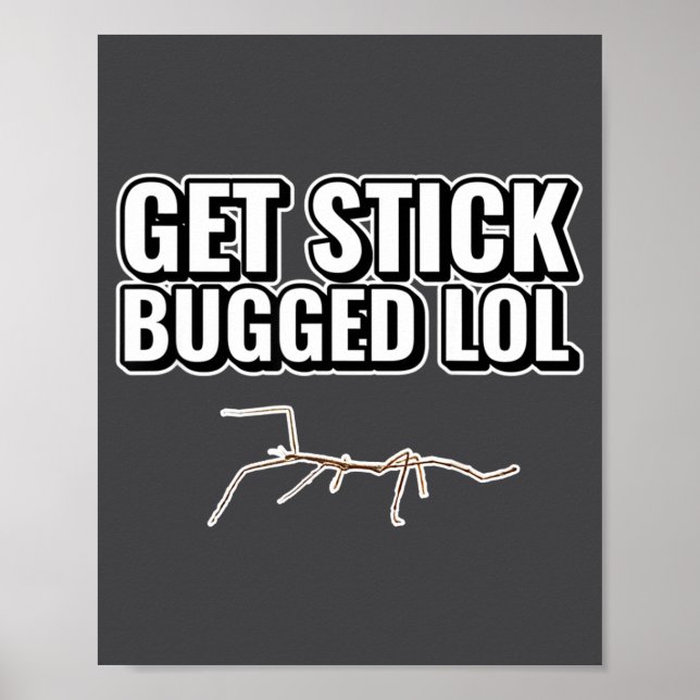 Tack Meme Få Stick Bugged Lol Rollig Dansande Bug  Poster (Framsidan)
