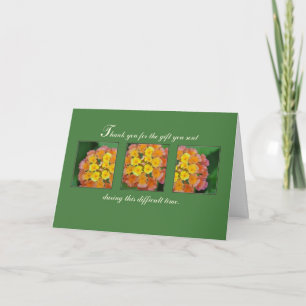Tack, Memorial Funeral Service, Gift Tack Kort