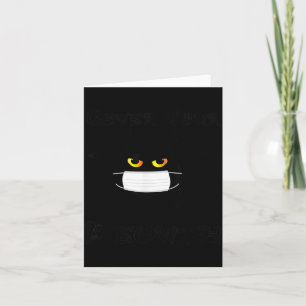 Täck Meowth Rolig Halloween Svart Kattmask Bats Kort