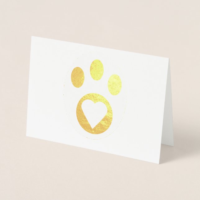 Tack Meowy Cat Tass Heart Cute Personalize Folierat Kort (Framsida)