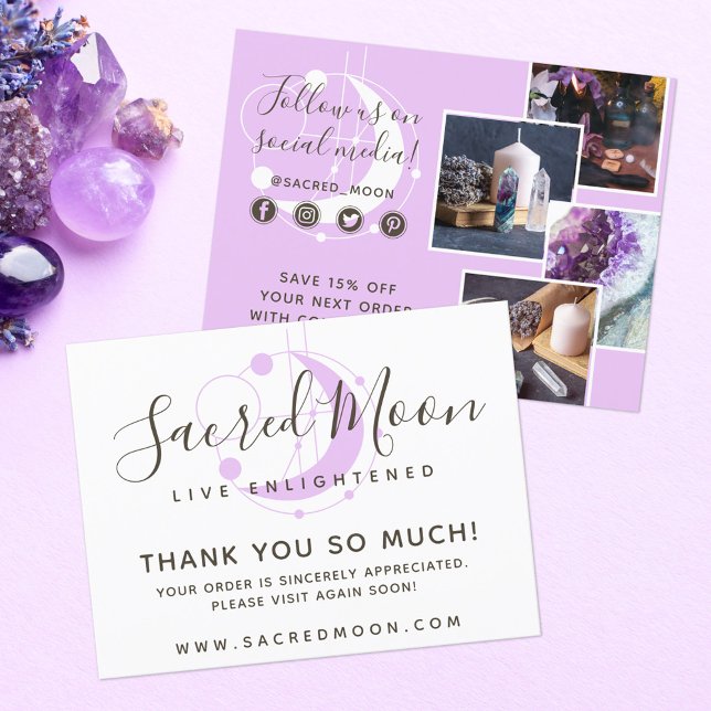 Tack Metaphysiskt Måne-minimalistiskt 4-foto Vykort (Skapare uppladdad)