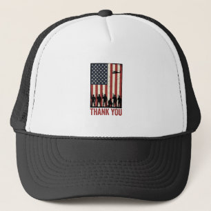 Tack Militär Amerikansk Flagga Tröja Design_1 Keps