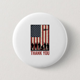 Tack Militär Amerikansk Flagga Tröja Design_1 Knapp