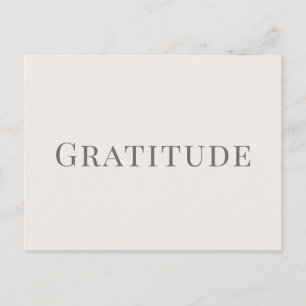 Tack – Minimal typografisk design Vykort