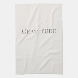 Tack – Minimalistisk typografisk design Kökshandduk