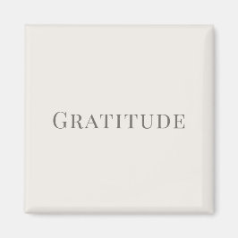 Tack – Minimalistisk typografisk design Magnet