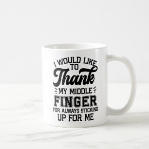 Tack, Mitten Finger - för att alltid vara där Kaffemugg