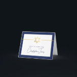 TACK mitzvah modern guld-juönsketstjärna<br><div class="desc">[ NOTE - EFFEKTEN GULD ÄR ETT UTTRYCKAT BILD ] En modern, enkel design för TANK DIG CARD-konfigurationen som mall är det enkelt att lägga till egna detaljer eller slå storleksknappen och du kan lägga till eller ändra text, typsnitt, tullstorlekar osv. TIP: 1. Om du vill ändra storlek på eller...</div>