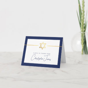 TACK mitzvah modern guld-juönsketstjärna Kort