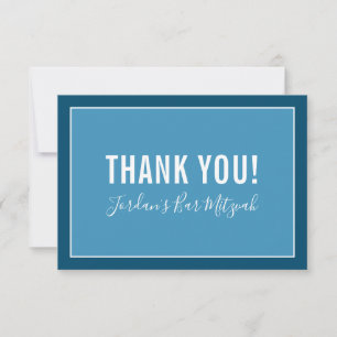 TACK MITZVAH, modern stjärna, denim blue Kort