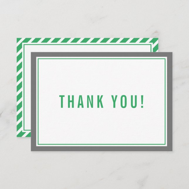 TACK MITZVAH, modernt grått för nfl-grönten rand (Fram/baksida)