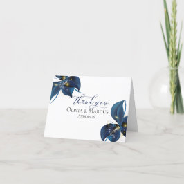 Tack | Modern Deep Indigo Blue och Guld