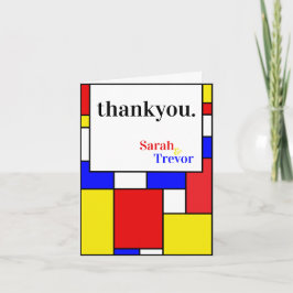 Tack | Modern djärv primär Färg Kort