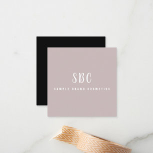 Tack Modern Elegant Chic Cosmetics Business Anteckningskort