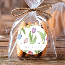 Tack Modern färgstark tulpanröva