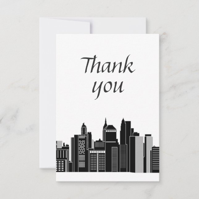 Tack Modern Graphic CityScape City Kort (Framsida)