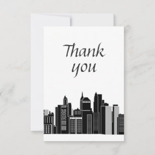 Tack Modern Graphic CityScape City Kort