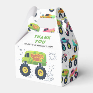 Tack Modern ungdom Monster Car Lastbilar Presentaskar