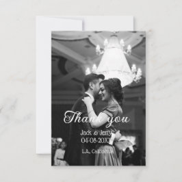 Tack moderna enkla bröllopspar namn meddelande