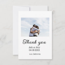 Tack moderna enkla bröllopspar namn meddelande