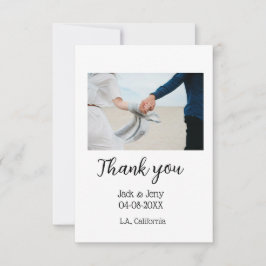 Tack moderna enkla bröllopspar namn meddelande