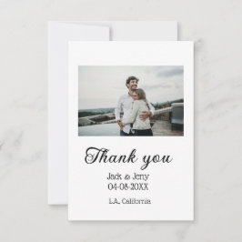 Tack moderna enkla bröllopspar namn meddelande